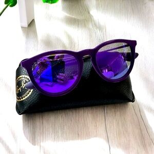 Erika Sunglasses Purple Velvet / Mirrored.